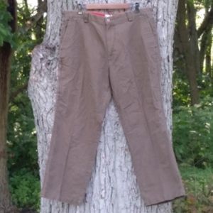 DOCKERS Brown Flat Relaxed Casual Great Detailing